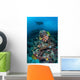 Manta Ray Swimming above Wall Decal Design 2