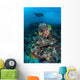 Manta Ray Swimming above Wall Decal Design 2