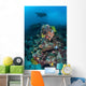 Manta Ray Swimming above Wall Decal Design 2