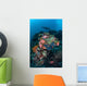 Manta Ray Swimming above Wall Decal Design 1