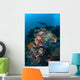 Manta Ray Swimming above Wall Decal Design 1