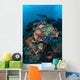 Manta Ray Swimming above Wall Decal Design 1