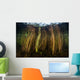 Colorful Reeds Grow to Wall Decal Design 1