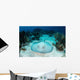 Roughtail Stingray Rests Seafloor Wall Decal Design 2