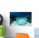 Roughtail Stingray Rests Seafloor Wall Decal Design 1