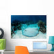 Roughtail Stingray Rests Seafloor Wall Decal Design 1