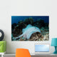 Roughtail Stingray Swims over Wall Decal Design 1