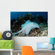 Roughtail Stingray Swims over Wall Decal Design 1