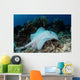 Roughtail Stingray Swims over Wall Decal Design 1