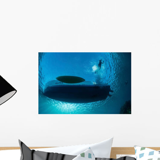 Sunlight Silhouettes Boat and Wall Decal