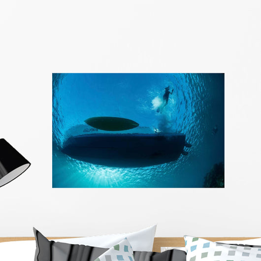 Sunlight Silhouettes Boat and Wall Decal