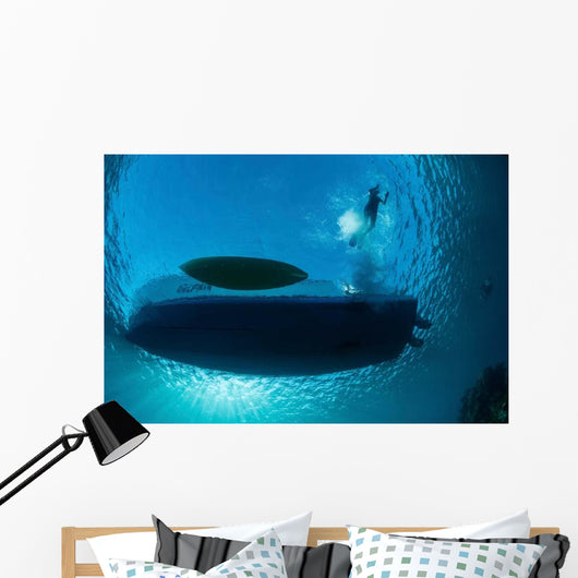 Sunlight Silhouettes Boat and Wall Decal