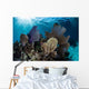 Colorful Set Gorgonians Diverse Wall Decal Design 14