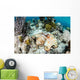 Caribbean Reef Octopus Seafloor Wall Decal Design 2