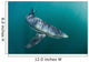 Sleek Blue Shark Swimming Wall Decal Design 18