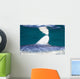 Close-up Dorsal Fin Blue Wall Decal Design 2