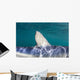Close-up Dorsal Fin Blue Wall Decal Design 1