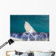 Close-up Dorsal Fin Blue Wall Decal Design 1