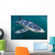 Sleek Blue Shark Swimming Wall Decal Design 16