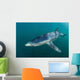 Sleek Blue Shark Swimming Wall Decal Design 12
