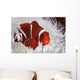 Spine-cheeked Anemonefish Swims among Wall Decal Design 1