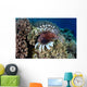 Lionfish Swims along Edge Wall Decal Design 2