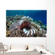 Lionfish Swims along Edge Wall Decal Design 1