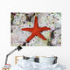 Small Red Starfish Clings Wall Decal