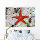 Small Red Starfish Clings Wall Decal