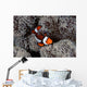 Clownfish Swims among Tentacles Wall Decal Design 2