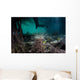 Tube Anemone Grows Blue Wall Decal