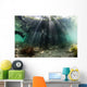 Sunlight Shines into Blue Wall Decal Design 1