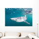 Sleek Blue Shark Swimming Wall Decal Design 7