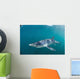 Sleek Blue Shark Swimming Wall Decal Design 5