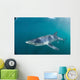 Sleek Blue Shark Swimming Wall Decal Design 5