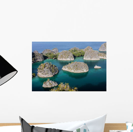 Limestone Islands Surround Beautiful Wall Decal Design 3