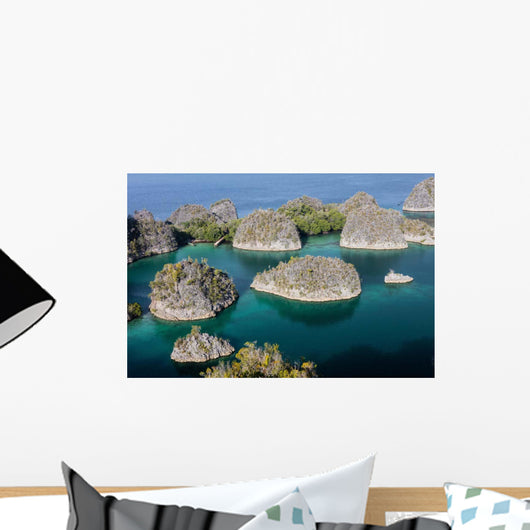 Limestone Islands Surround Beautiful Wall Decal Design 3