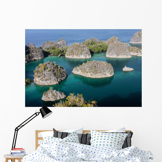 Limestone Islands Surround Beautiful Wall Decal Design 3