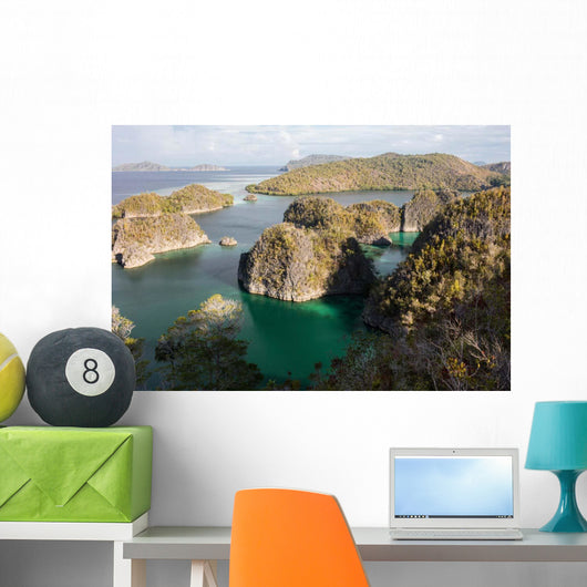 Limestone Islands Surround Beautiful Wall Decal Design 2