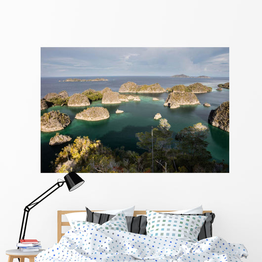 Limestone Islands Surround Beautiful Wall Decal Design 1
