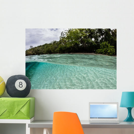 Clear Water Bathes Tropical Wall Decal
