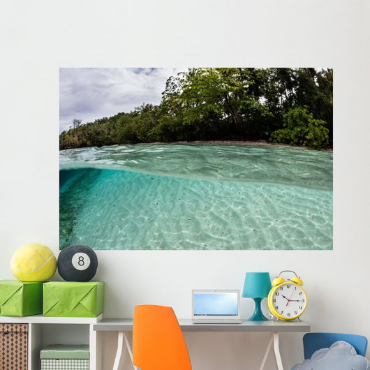 Clear Water Bathes Tropical Wall Decal