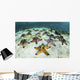 Chocolate Chip Starfish Cling Landscape Wall Decal