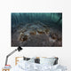 Upside-down Jellyfish Lay Seafloor Murky Wall Decal