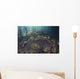 Upside-down Jellyfish Lay Seafloor Wall Decal
