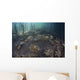 Upside-down Jellyfish Lay Seafloor Wall Decal