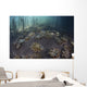 Upside-down Jellyfish Lay Seafloor Wall Decal