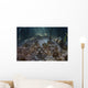 Upside-down Jellyfish Lay Seafloor Sunbeams Wall Decal