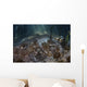 Upside-down Jellyfish Lay Seafloor Sunbeams Wall Decal
