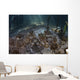 Upside-down Jellyfish Lay Seafloor Sunbeams Wall Decal